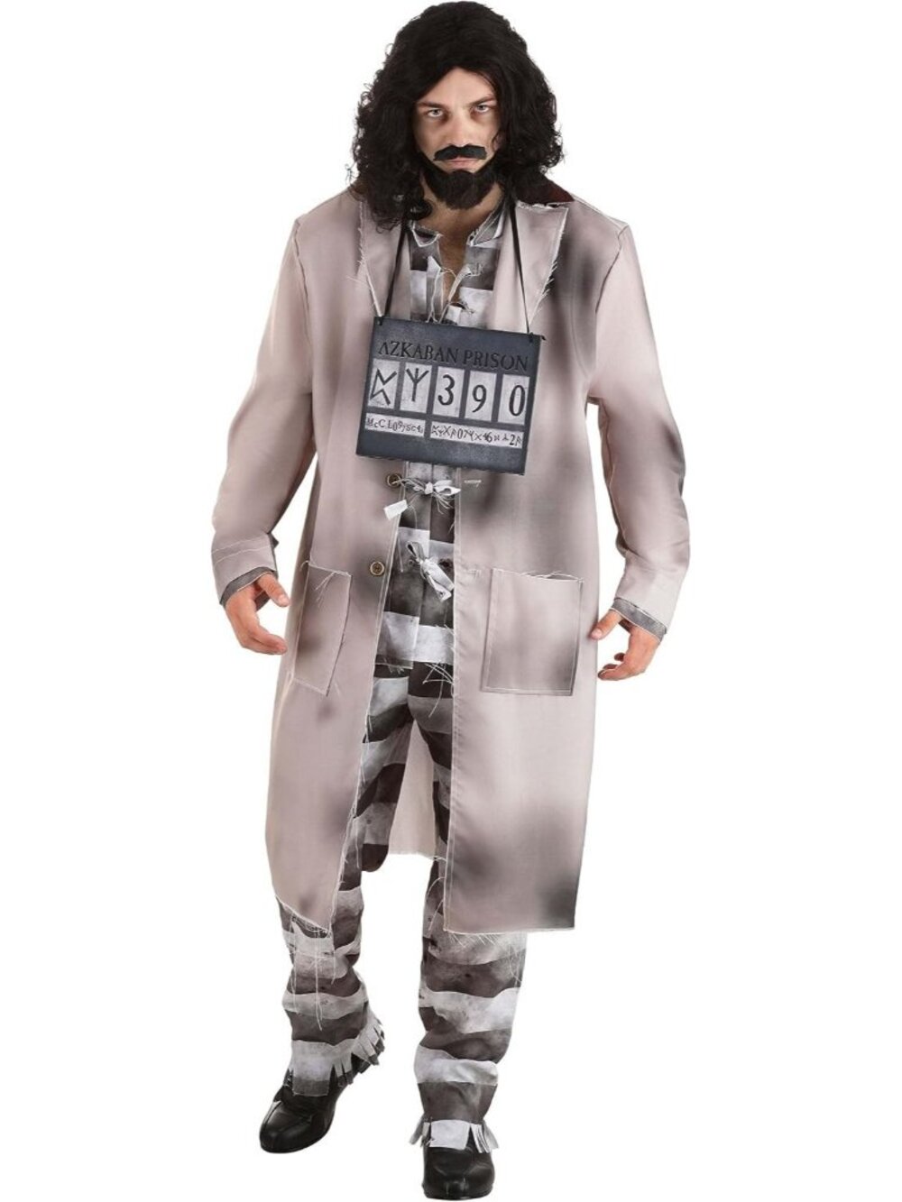 Men's Deluxe Harry Potter Sirius Black Costume Azkaban Prisoner Outfit US LARGE